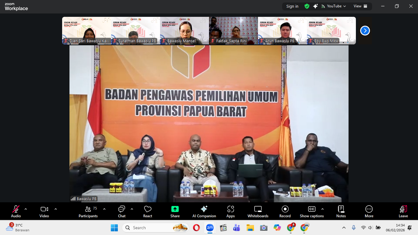 Pelaksanaan Kelas Literasi Demokrasi (KELADI) Melalui Zoom Meeting 