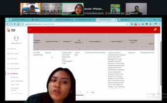 Pemaparan Tutorial Aplikasi Sigap Lapor oleh Erika Priscilia