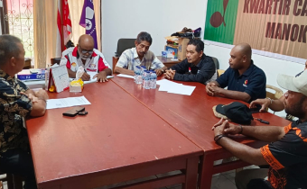 Audiensi Bawaslu Manokwari Bersama Kwarcab Gerakan Pramuka 33.03 Kabupaten Manokwari
