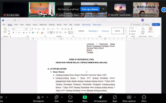 Zoom Meeting Sosialisasi Program Kelas Literasi Demokrasi (KELADI)