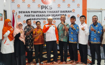 Foto Bersama Selepas audiensi ke Kantor Sekretariat DPW Partai Keadilan Sejahtera (PKS) Papua Barat 