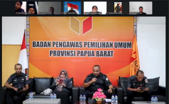 Zoom Meeting Pembukaan P2P 2026 Bersama Bawaslu Provinsi Papua Barat